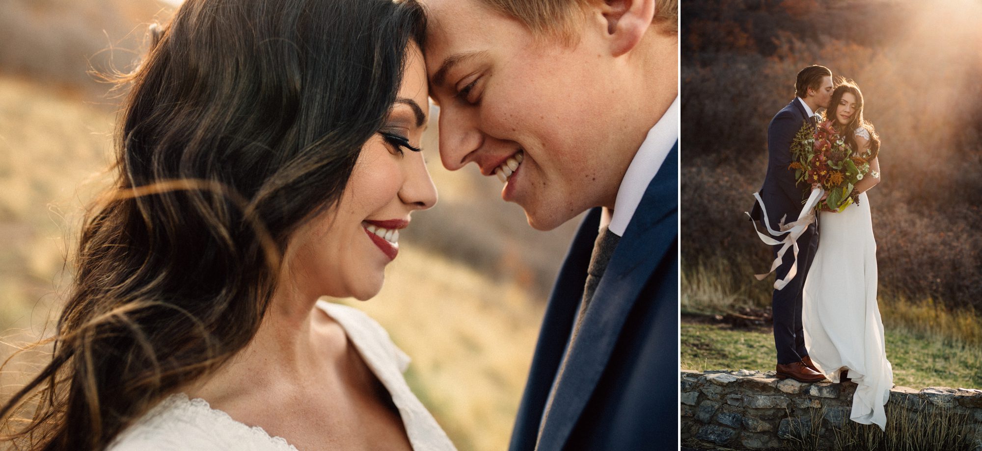 Bridal Veil Falls Utah Wedding Photographer
